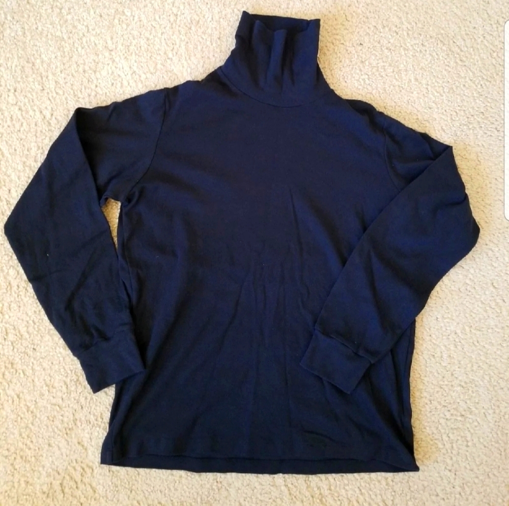 Uniqlo Navy Soft Touch Turtleneck Medium